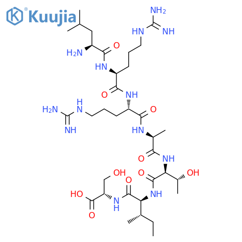 L-Serine, L-leucyl-L-arginyl-L-arginyl-L-alanyl-L-threonyl-L-isoleucyl- structure