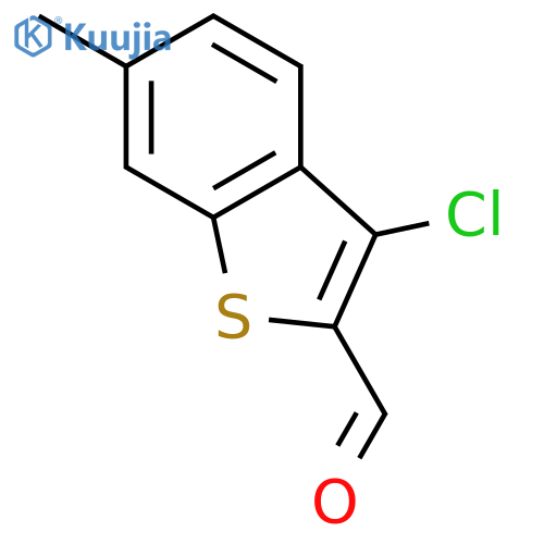 3-Chloro-6-methylbenzo[b]thiophene-2-carbaldehyde structure