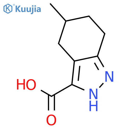 5-Methyl-4,5,6,7-tetrahydro-1H-indazole-3-carboxylic acid structure
