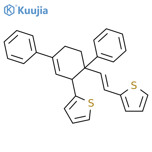 THIOPHENE, 2-[2-[1,4-DIPHENYL-2-(2-THIENYL)-3-CYCLOHEXEN-1-YL]ETHENYL]- structure