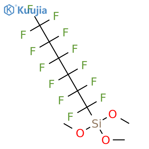 Silane, trimethoxy(tridecafluorohexyl)- structure