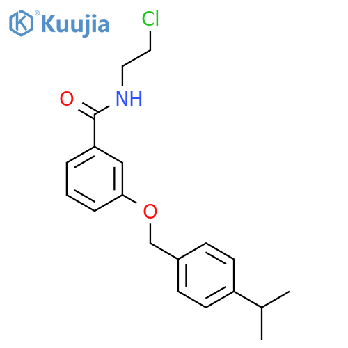 Benzamide, N-(2-chloroethyl)-3-[[4-(1-methylethyl)phenyl]methoxy]- structure