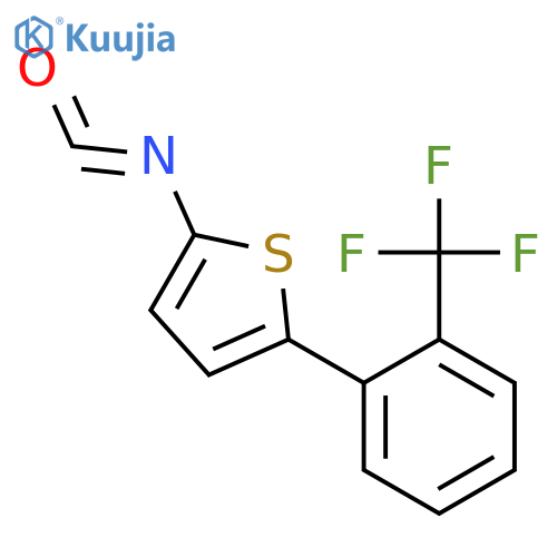 THIOPHENE, 2-ISOCYANATO-5-[2-(TRIFLUOROMETHYL)PHENYL]- structure