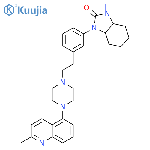 2H-Benzimidazol-2-one,octahydro-1-[3-[2-[4-(2-methyl-5-quinolinyl)-1-piperazinyl]ethyl]phenyl]- structure