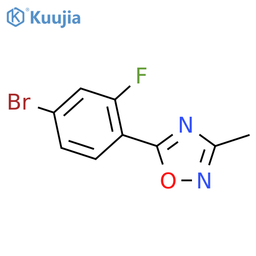 5-(4-Bromo-2-fluorophenyl)-3-methyl-1,2,4-oxadiazole structure