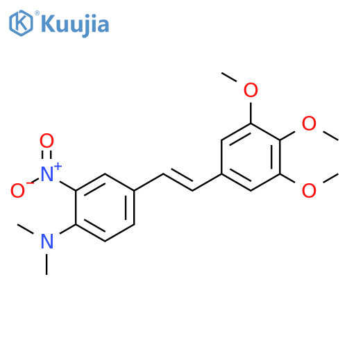 Benzenamine,N,N-dimethyl-2-nitro-4-[(1E)-2-(3,4,5-trimethoxyphenyl)ethenyl]- structure