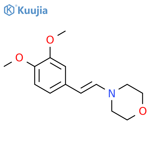 Morpholine, 4-[2-(3,4-dimethoxyphenyl)ethenyl]- structure