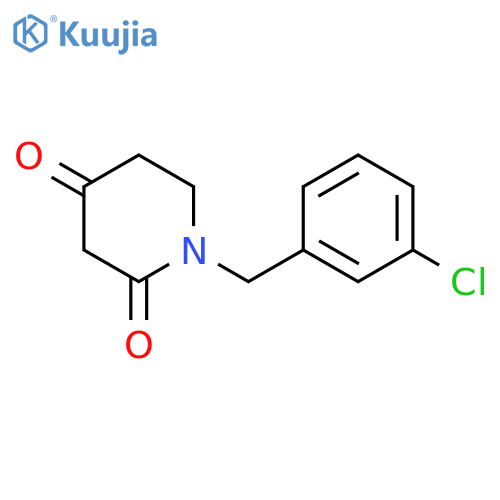 1-(3-Chlorobenzyl)piperidine-2,4-dione structure
