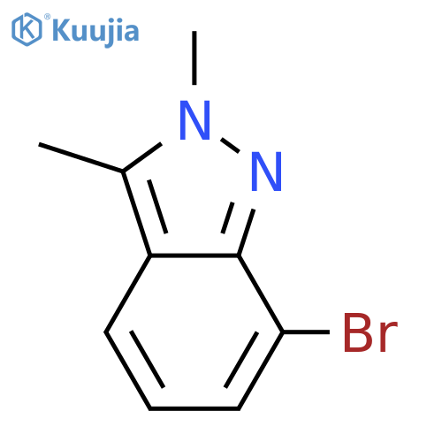 7-Bromo-2,3-dimethyl-2H-indazole structure