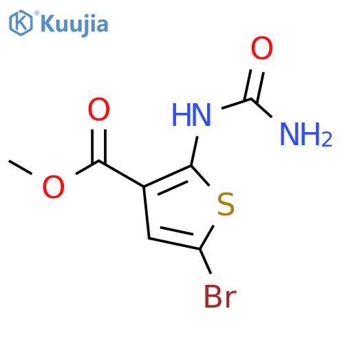 Methyl 5-bromo-2-ureidothiophene-3-carboxylate structure