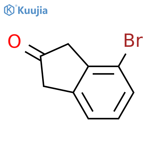 4-bromo-2,3-dihydro-1H-inden-2-one structure