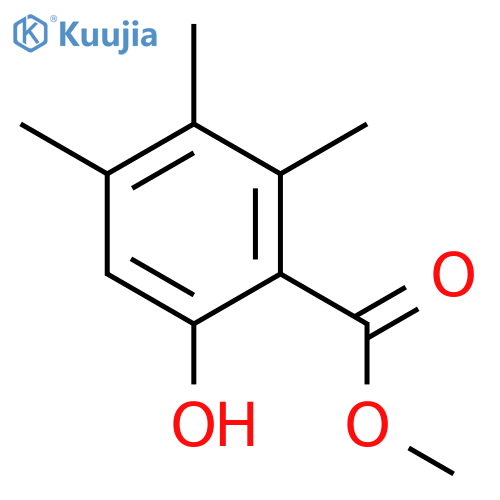 Benzoic acid, 6-hydroxy-2,3,4-trimethyl-, methyl ester structure