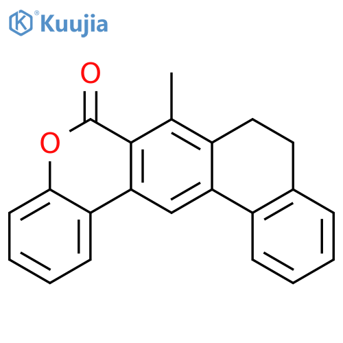 6H-Benzo[b]phenanthro[3,2-d]pyran-6-one, 8,9-dihydro-7-methyl- structure