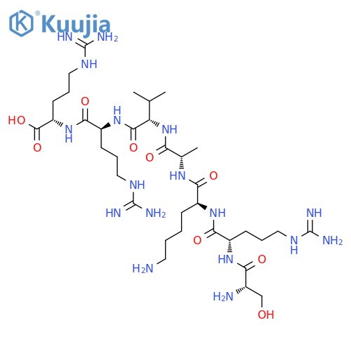 L-Arginine, L-seryl-L-arginyl-L-lysyl-L-alanyl-L-valyl-L-arginyl- structure