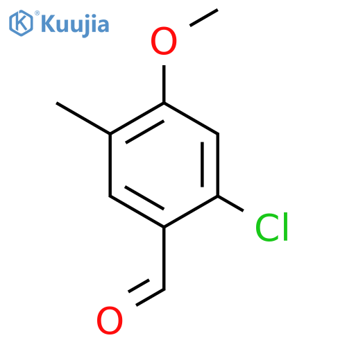 2-chloro-4-methoxy-5-methylbenzaldehyde structure