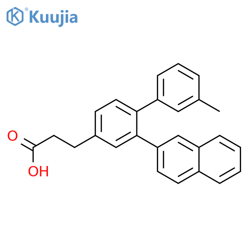 [1,1'-BIPHENYL]-4-PROPANOIC ACID, 3'-METHYL-2-(2-NAPHTHALENYL)- structure