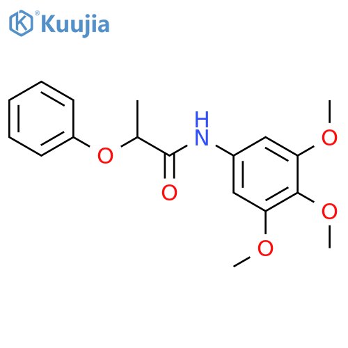 2-phenoxy-N-(3,4,5-trimethoxyphenyl)propanamide structure