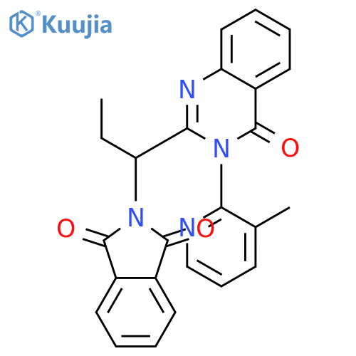 <br>2-{1-[3-(3-Methyl-pyridin-2-yl)-4-oxo-3,4-dihydro-quinazolin-2-yl]-propyl}- isoindole-1,3-dione structure