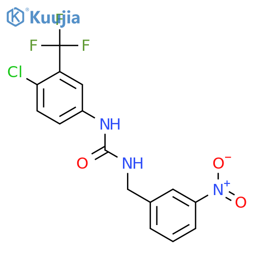 Urea, N-[4-chloro-3-(trifluoromethyl)phenyl]-N'-[(3-nitrophenyl)methyl]- structure