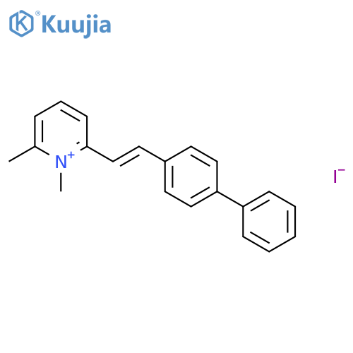 Pyridinium, 2-(2-[1,1'-biphenyl]-4-ylethenyl)-1,6-dimethyl-, iodide structure