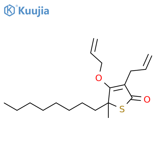 2(5H)-THIOPHENONE, 5-METHYL-5-OCTYL-3-(2-PROPENYL)-4-(2-PROPENYLOXY)- structure