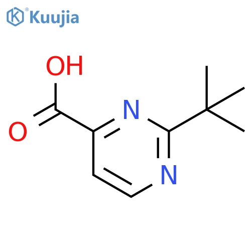 2-tert-Butylpyrimidine-4-carboxylic acid structure