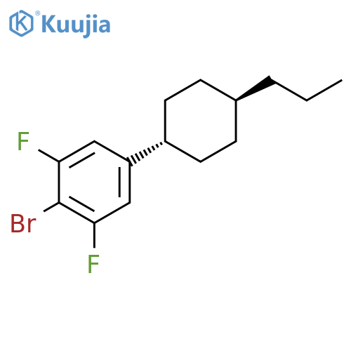 2-Bromo-1,3-difluoro-5-(4-propylcyclohexyl)benzene structure