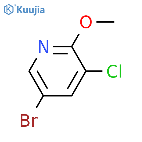 5-Bromo-3-chloro-2-methoxypyridine structure