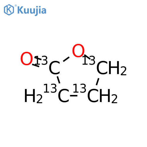 γ-Butyrolactone-13C4 structure