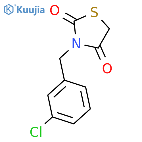 2,4-Thiazolidinedione, 3-[(3-chlorophenyl)methyl]- structure