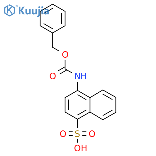 4-{(benzyloxy)carbonylamino}naphthalene-1-sulfonic acid structure