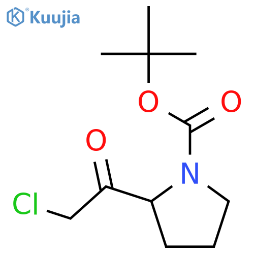 tert-Butyl 2-(2-chloroacetyl)pyrrolidine-1-carboxylate structure