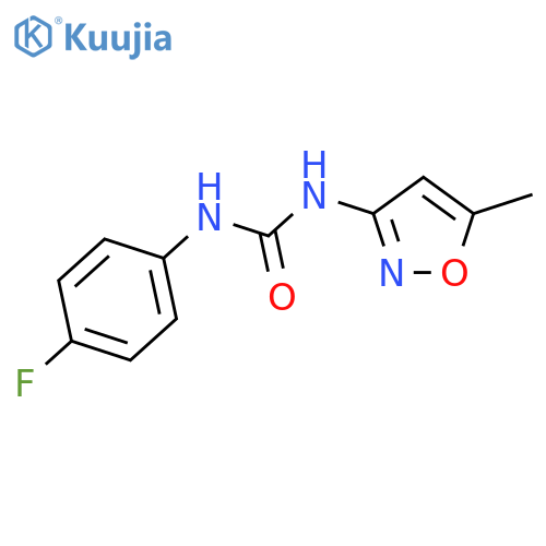 1-(4-fluorophenyl)-3-(5-methyl-1,2-oxazol-3-yl)urea structure