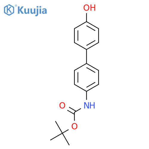 tert-Butyl (4'-Hydroxy-1,1'-biphenyl-4-yl)carbamate structure