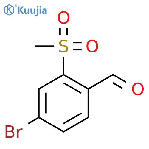4-Bromo-2-(methylsulfonyl)benzaldehyde structure