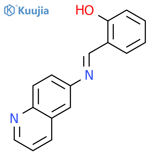 Phenol, 2-[(6-quinolinylimino)methyl]- structure