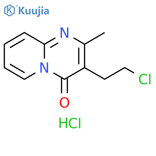4H-Pyrido[1,2-a]pyrimidin-4-one, 3-(2-chloroethyl)-2-methyl-, hydrochloride (1:1) structure