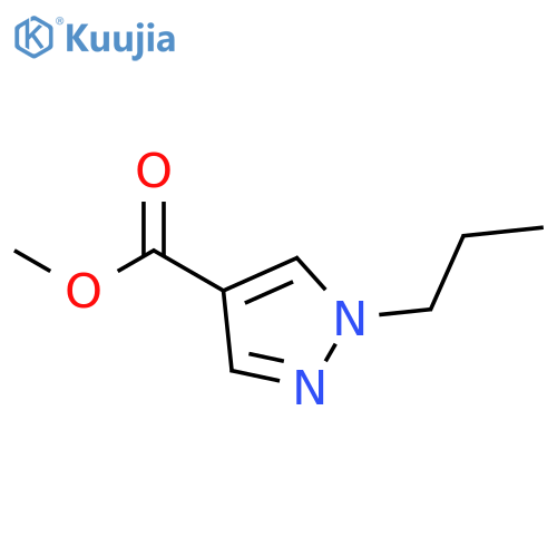 1H-PYRAZOLE-4-CARBOXYLIC ACID, 1-PROPYL-, METHYL ESTER structure