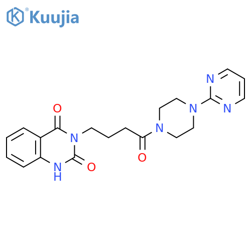 3-{4-oxo-4-4-(pyrimidin-2-yl)piperazin-1-ylbutyl}-1,2,3,4-tetrahydroquinazoline-2,4-dione structure