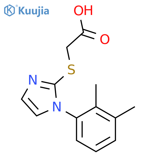 2-{1-(2,3-Dimethylphenyl)-1H-imidazol-2-ylsulfanyl}acetic Acid structure