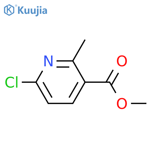 Methyl 6-chloro-2-methylpyridine-3-carboxylate structure