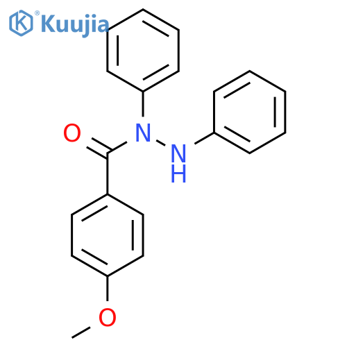 BENZOIC ACID, 4-METHOXY-, 1,2-DIPHENYLHYDRAZIDE structure