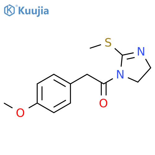 2-(4-methoxyphenyl)-1-2-(methylsulfanyl)-4,5-dihydro-1H-imidazol-1-ylethan-1-one structure