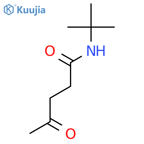 PENTANAMIDE, N-(1,1-DIMETHYLETHYL)-4-OXO- structure