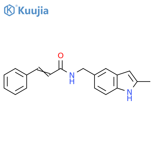(2Z)-N-(2-methyl-1H-indol-5-yl)methyl-3-phenylprop-2-enamide structure