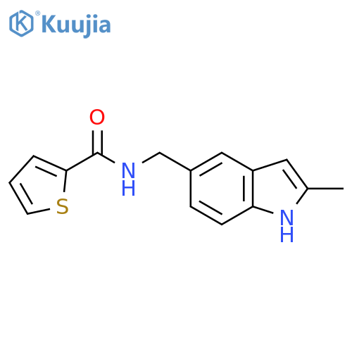 N-(2-methyl-1H-indol-5-yl)methylthiophene-2-carboxamide structure