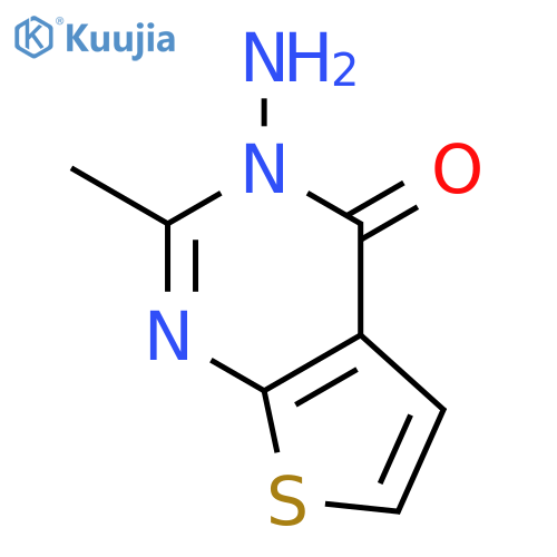 3-amino-2-methyl-3H,4H-thieno[2,3-d]pyrimidin-4-one structure