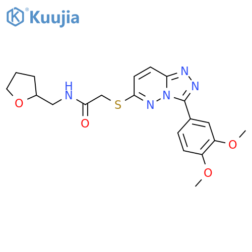2-{3-(3,4-dimethoxyphenyl)-1,2,4triazolo4,3-bpyridazin-6-ylsulfanyl}-N-(oxolan-2-yl)methylacetamide structure