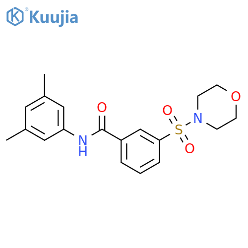 N-(3,5-dimethylphenyl)-3-(morpholine-4-sulfonyl)benzamide structure