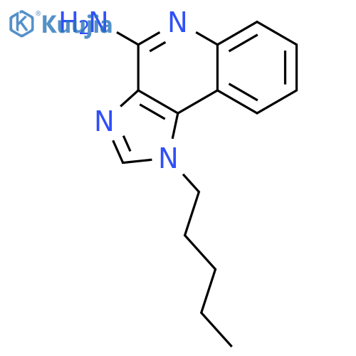 1H-IMIDAZO[4,5-C]QUINOLIN-4-AMINE, 1-PENTYL- structure